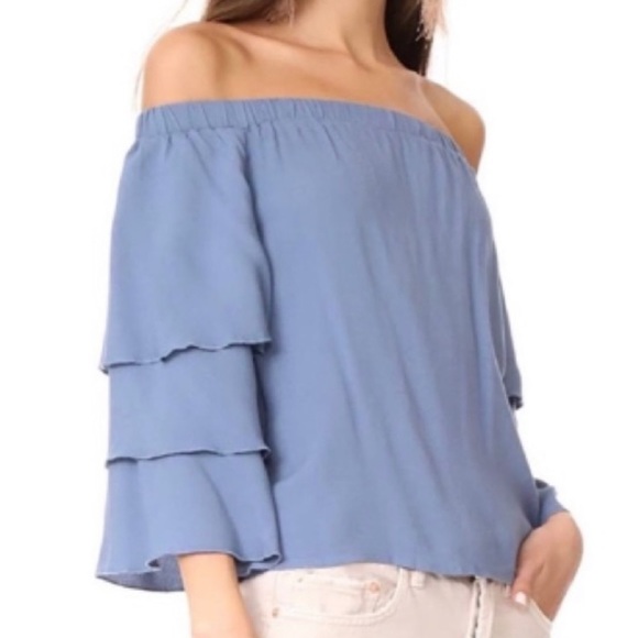 Ella Moss Tops - Ella Moss periwinkle blue off-the-shoulder top